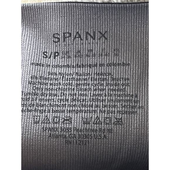 SPANX •S• LOOK AT ME NOW SEAMLESS LEGGINGS BLACK CAMO FL3515 Full Length High - Picture 7 of 8